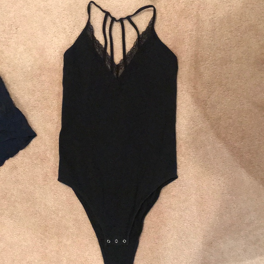 black lace bodysuit